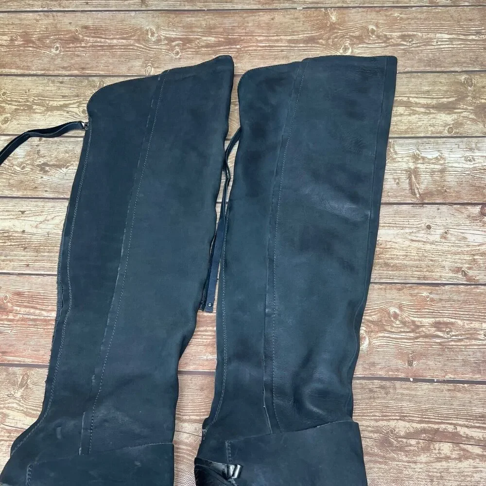 Sam Edelman NORWICK 6.5 M  Boots Black‎ Over Knee Heel